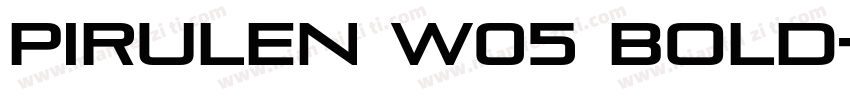 Pirulen W05 Bold字体转换